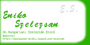 eniko szelezsan business card
